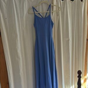 Pact fit and flare midi dress